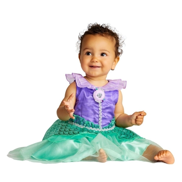 NWT Disney Store Ariel Deluxe Costume Baby 12-18M toddler The Little Mermaid - Picture 1 of 8
